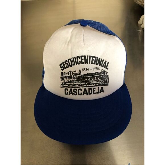 Cascade Iowa Sesquicentennial Hat Mesh SnapBack Vintage Chetah - Picture 1 of 4